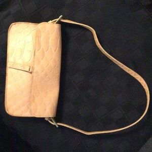 Tosca Blu, tan embossed leather